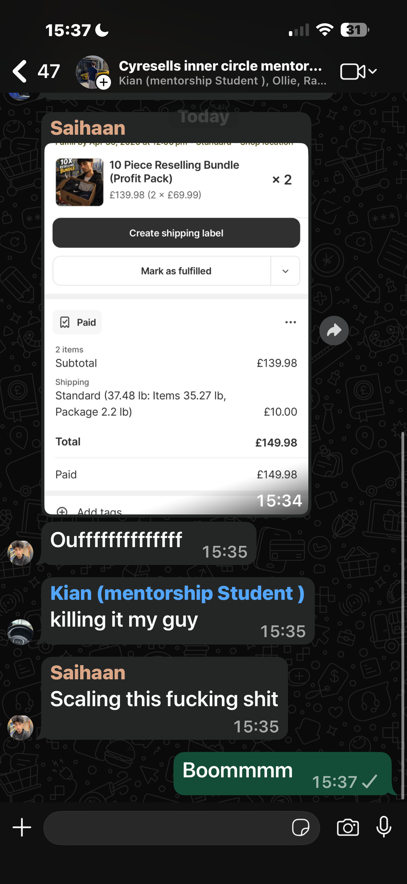 Student result screenshot 4